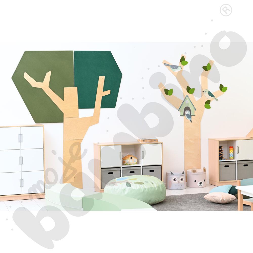 Panel ścienny - drzewo z kanciastą koroną Panel ścienny - drzewo z kanciastą koroną