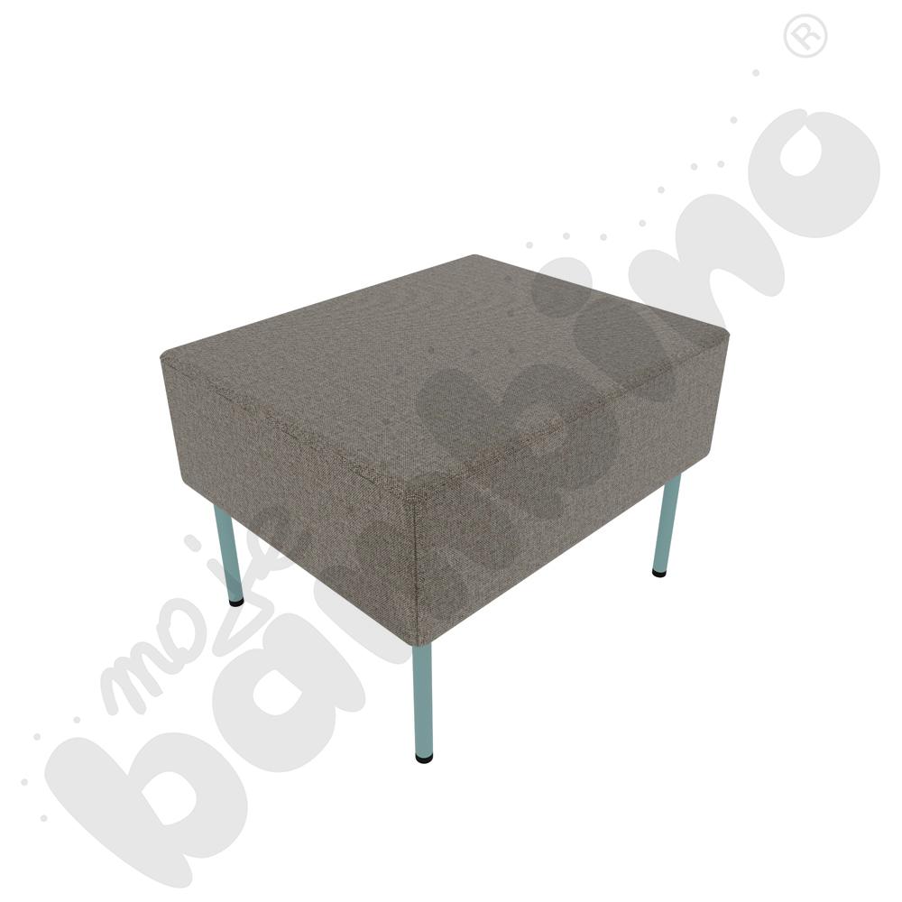 Pufa Versa 60x50 cm z filcowymi stopkami, stelaż turkusowy, tkanina RO37 Pufa Versa 60x50 cm z filcowymi stopkami, stelaż turkusowy, tkanina RO37