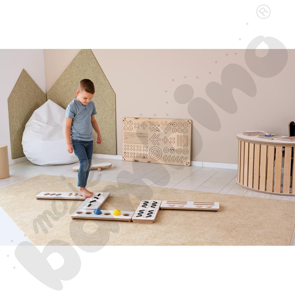 Ścieżki sensoryczne Good Wood - białe - MED Ścieżki sensoryczne Good Wood - białe - MED