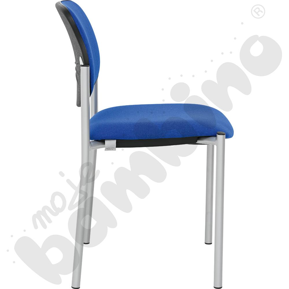 Krzesło konferencyjne STYL niebiesko - czarne