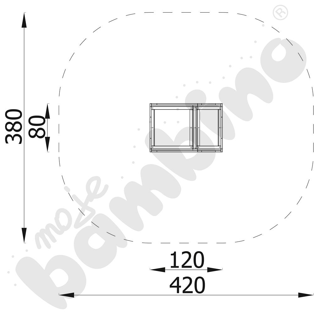 Domek Terra tęczowy, z kotwami