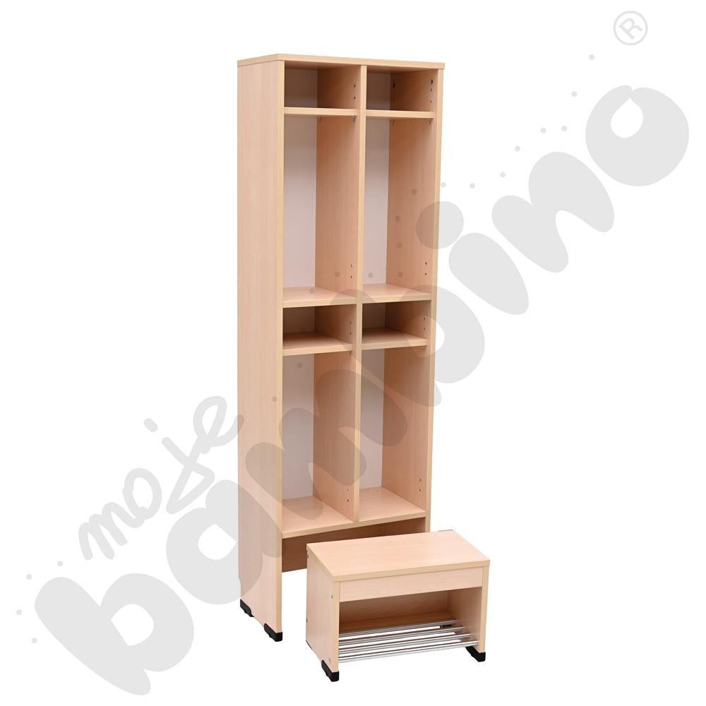 Szatnia Kropla Mini z wysuwanym siedziskiem 4-os. Szatnia Kropla Mini z wysuwanym siedziskiem 4-os.