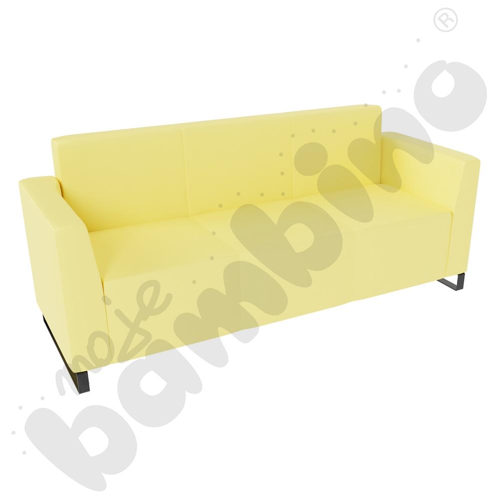 Sofa Universum 3-os. wys. 82 cm, 2 boki niskie, tkanina MT10