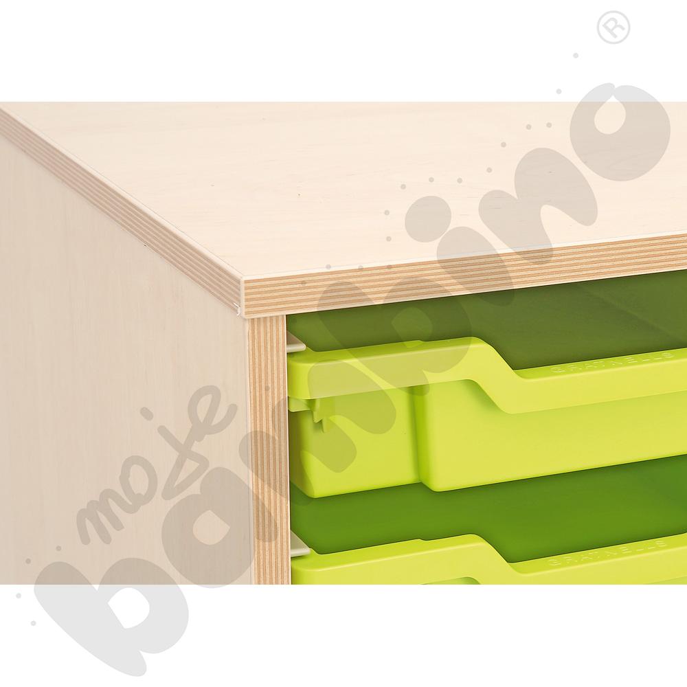 Szafka Flexi D na plastikowe pojemniki na cokole