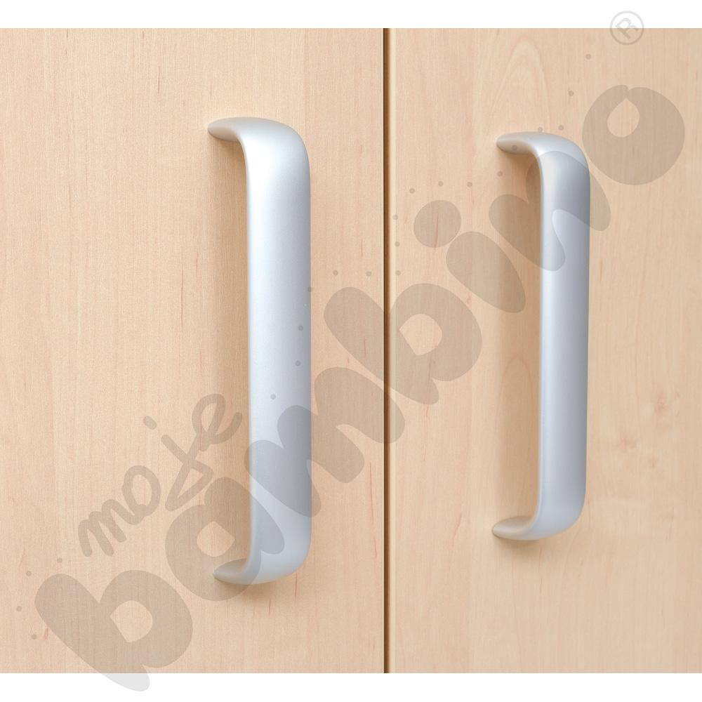 Szafka Flexi-TJ D wąska na cokole, drzwiczki z zamkiem, klon jasny Szafka Flexi-TJ D wąska na cokole, drzwiczki z zamkiem, klon jasny