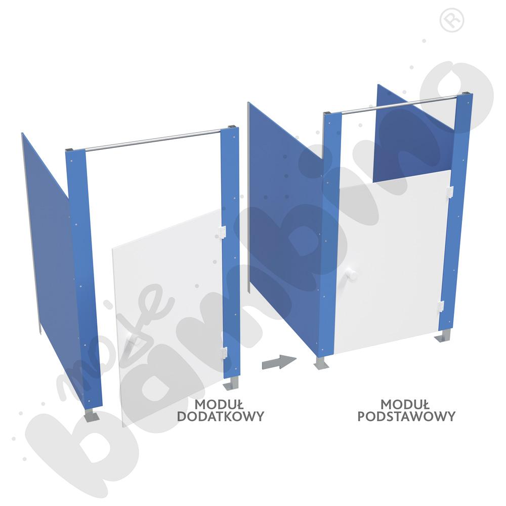 Kabina WC Aqua  - moduł podstawowy niebieski                     