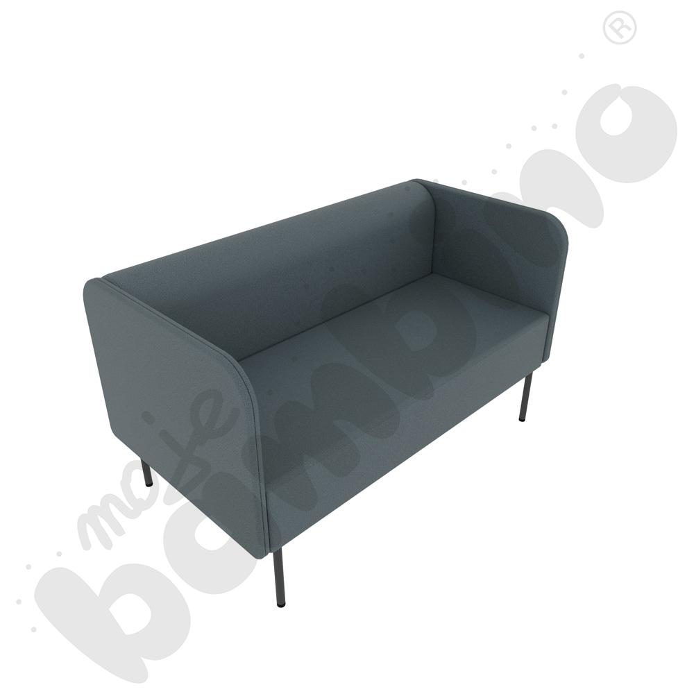 Sofa Versa 2-os. z plastikowymi stopkami, stelaż antracytowy, tkanina BD13 Sofa Versa 2-os. z plastikowymi stopkami, stelaż antracytowy, tkanina BD13