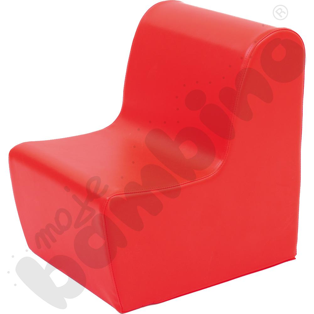 Średni fotelik czerwony