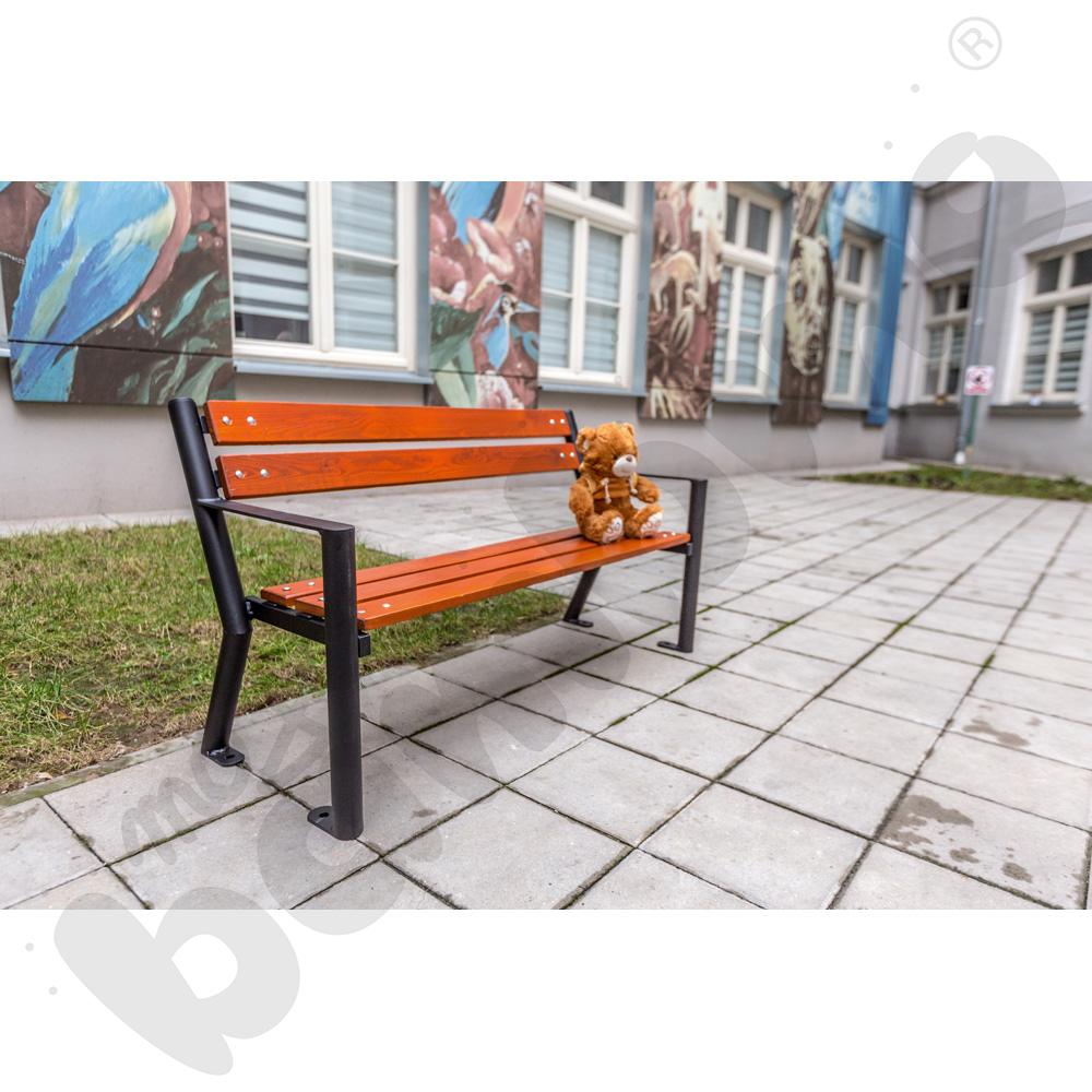 Ławka dziecięca Śmiałek, mahoń