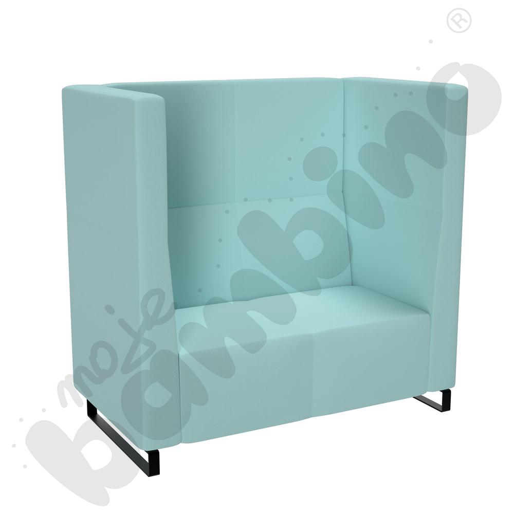 Sofa Universum 2-os. wys. 133 cm, boki średnie, tkanina KG09