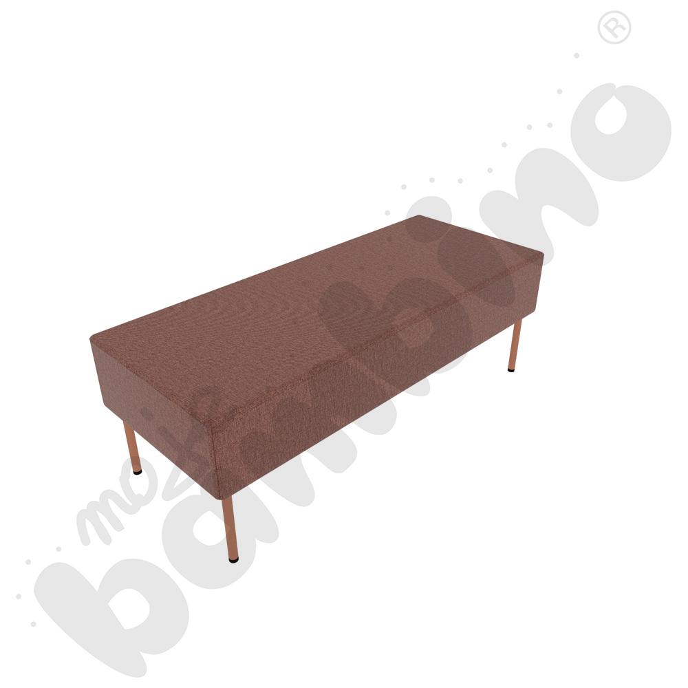 Pufa Versa 120x50 cm z filcowymi stopkami, stelaż łososiowy, tkanina RO11 Pufa Versa 120x50 cm z filcowymi stopkami, stelaż łososiowy, tkanina RO11