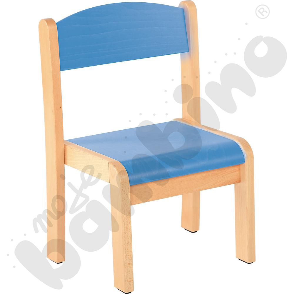 Krzesło Filipek PASTEL ze stopką filcową błękitne, rozm. 1