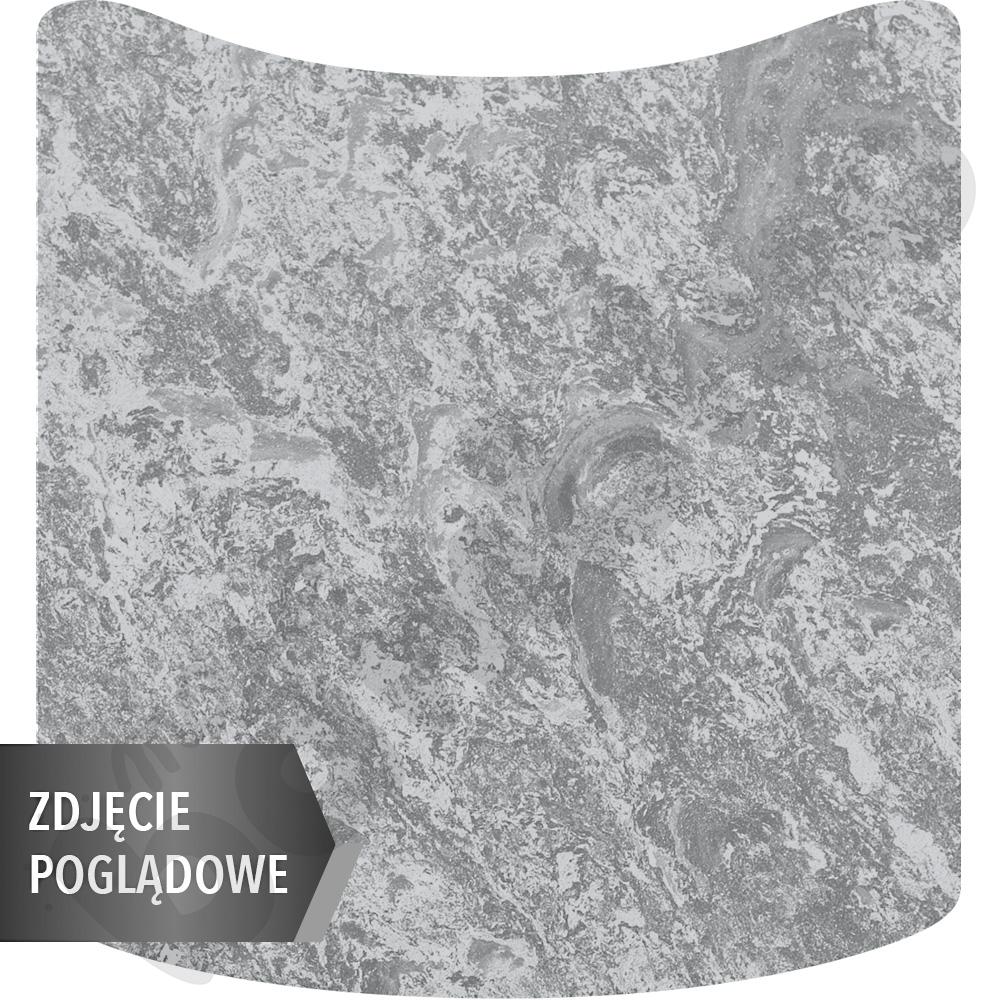Stół Cichy kwadrat falisty 70x72, blat szary, narożniki zaokrąglone, rozm. 5