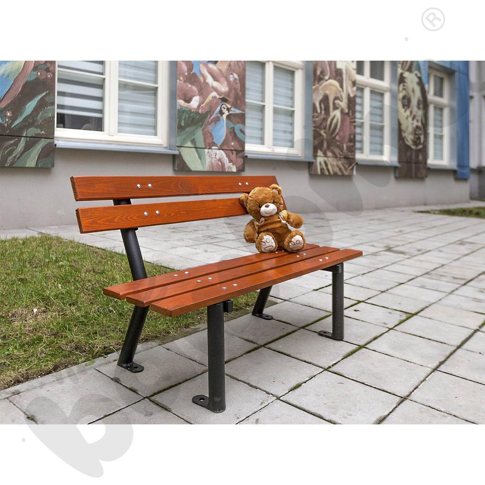 Ławka dziecięca Gapcio, mahoń