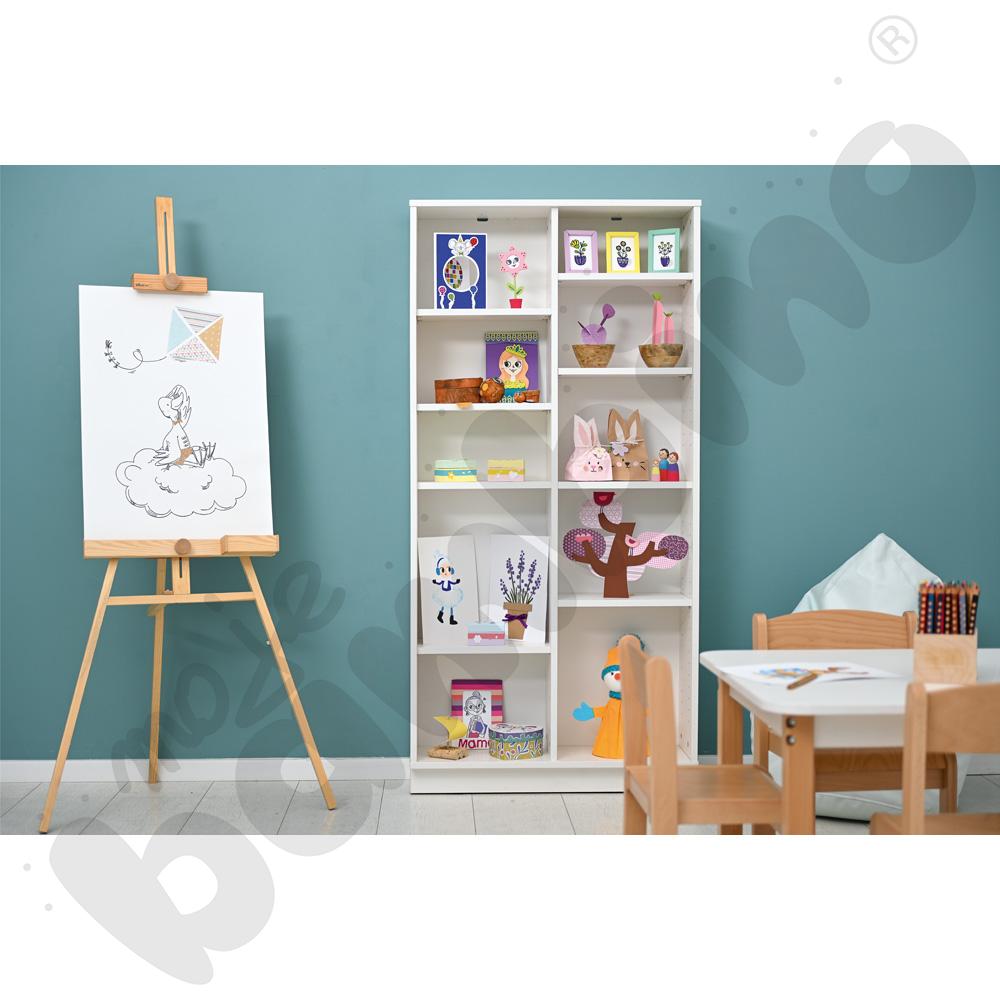 Quadro - regał XL płytki - biały