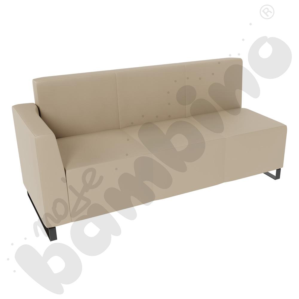 Sofa Universum 3-os. wys. 82 cm, bok niski lewy, tkanina MT05