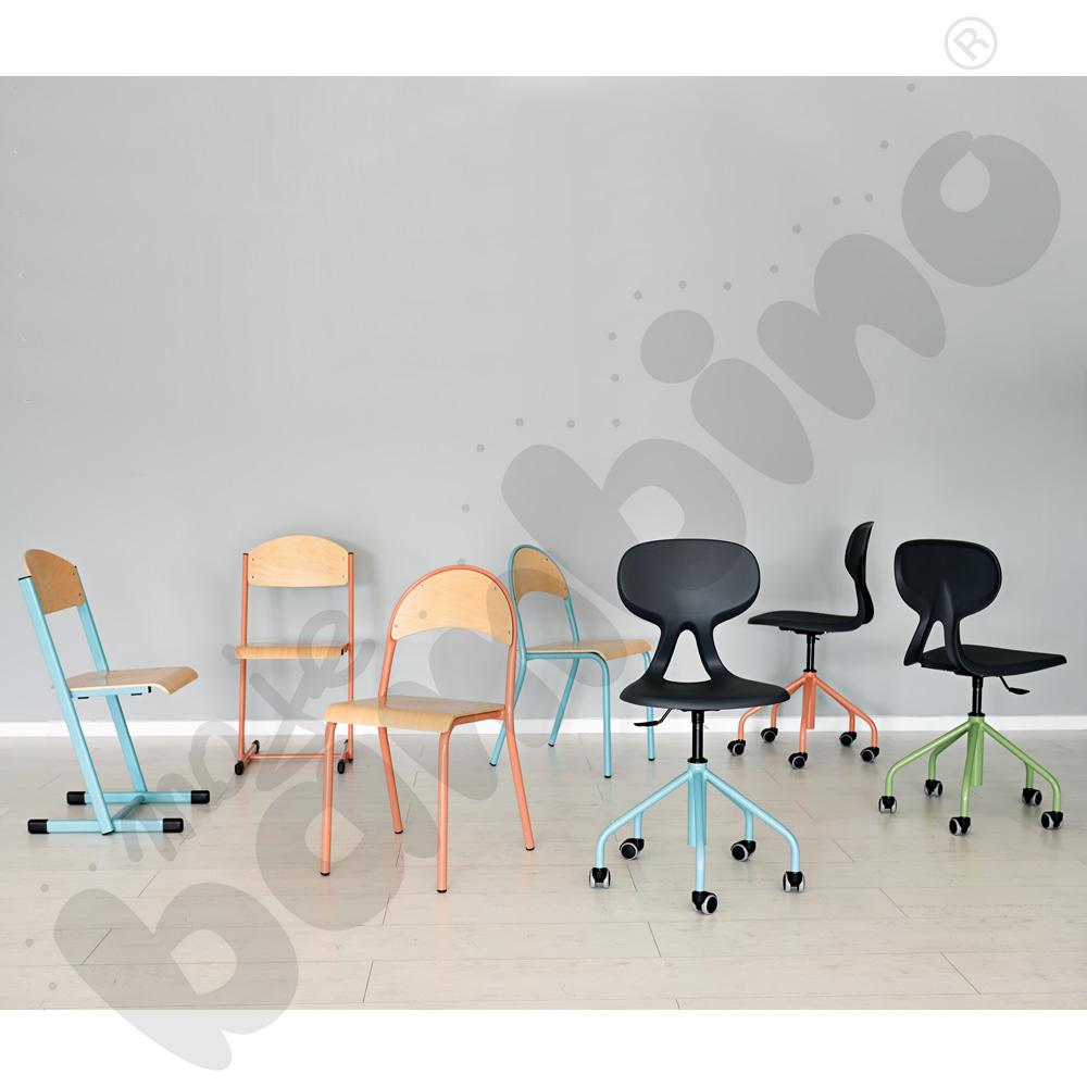 Krzesło obrotowe Piano - szaro-oliwkowe Krzesło obrotowe Piano - szaro-oliwkowe