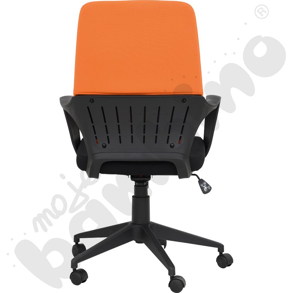 Krzesło obrotowe pomarańczowo-czarne