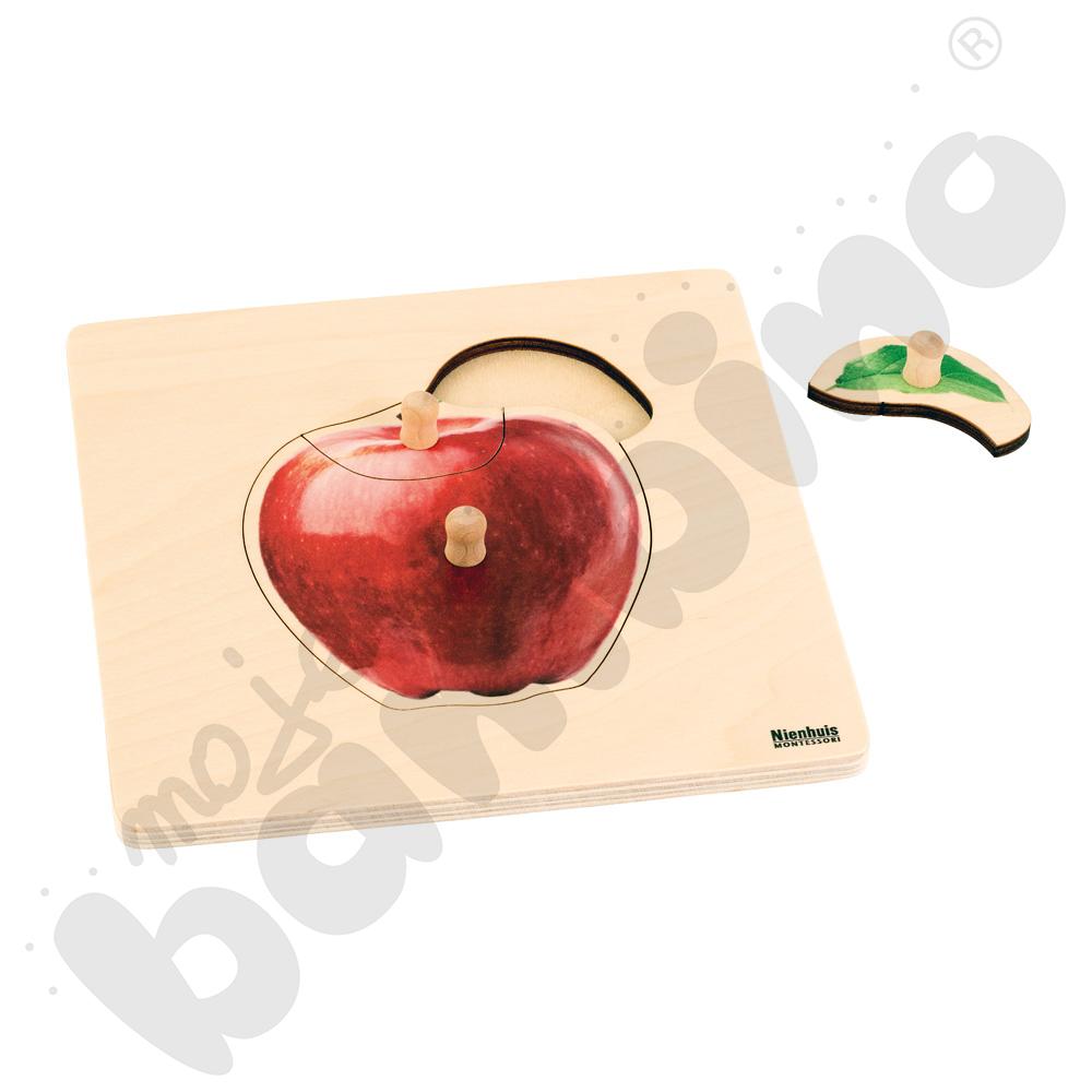 Puzzle dla malucha Montessori - jabłko