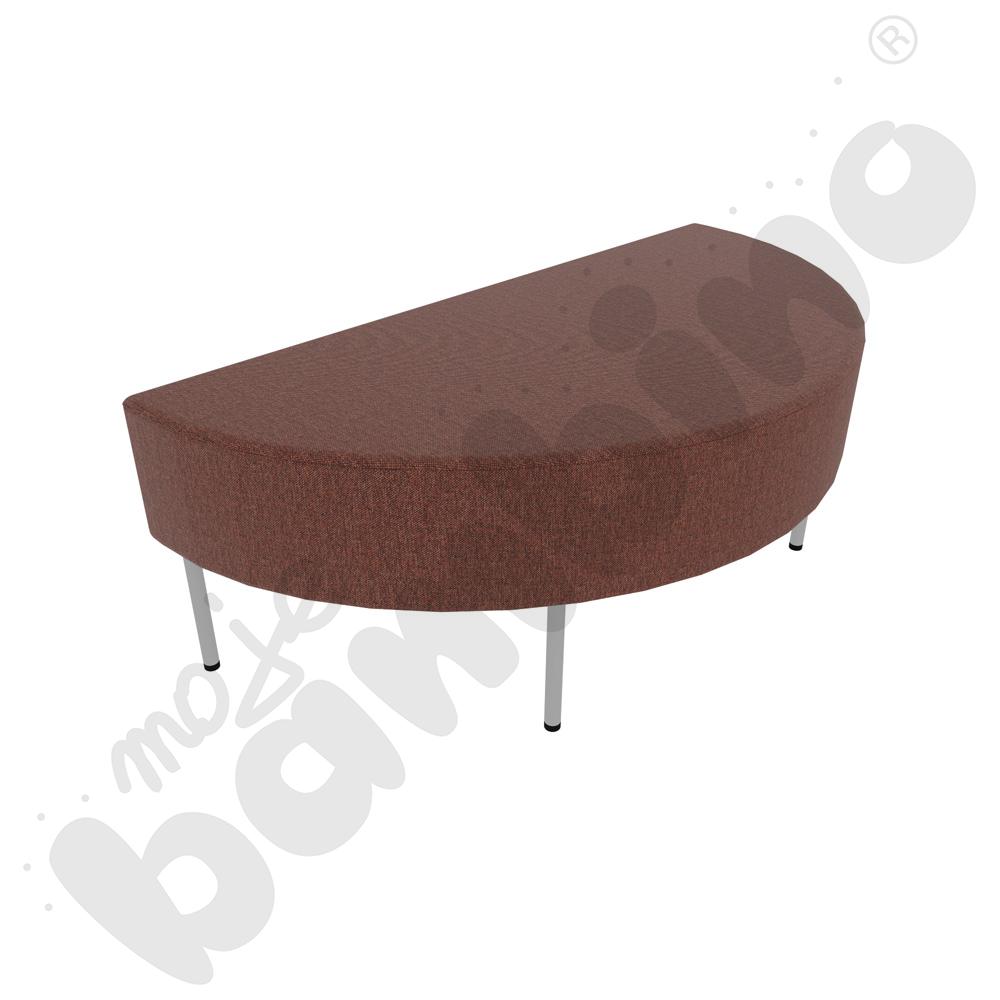 Pufa Versa zaokrąglona 120x60 cm z plastikowymi stopkami, stelaż jasnoszary, tkanina RO06 Pufa Versa zaokrąglona 120x60 cm z plastikowymi stopkami, stelaż jasnoszary, tkanina RO06