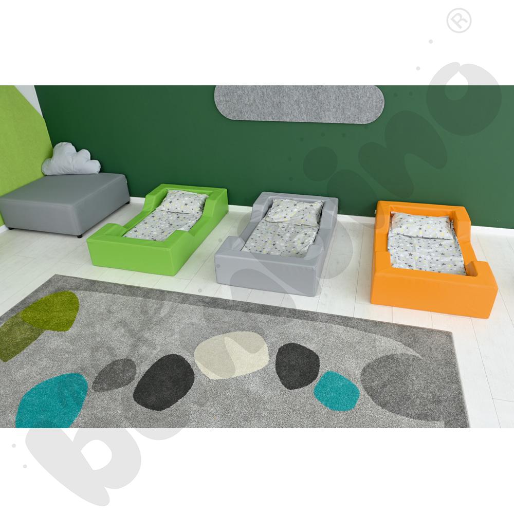 Łóżeczko piankowe z wycięciami pomarańczowe