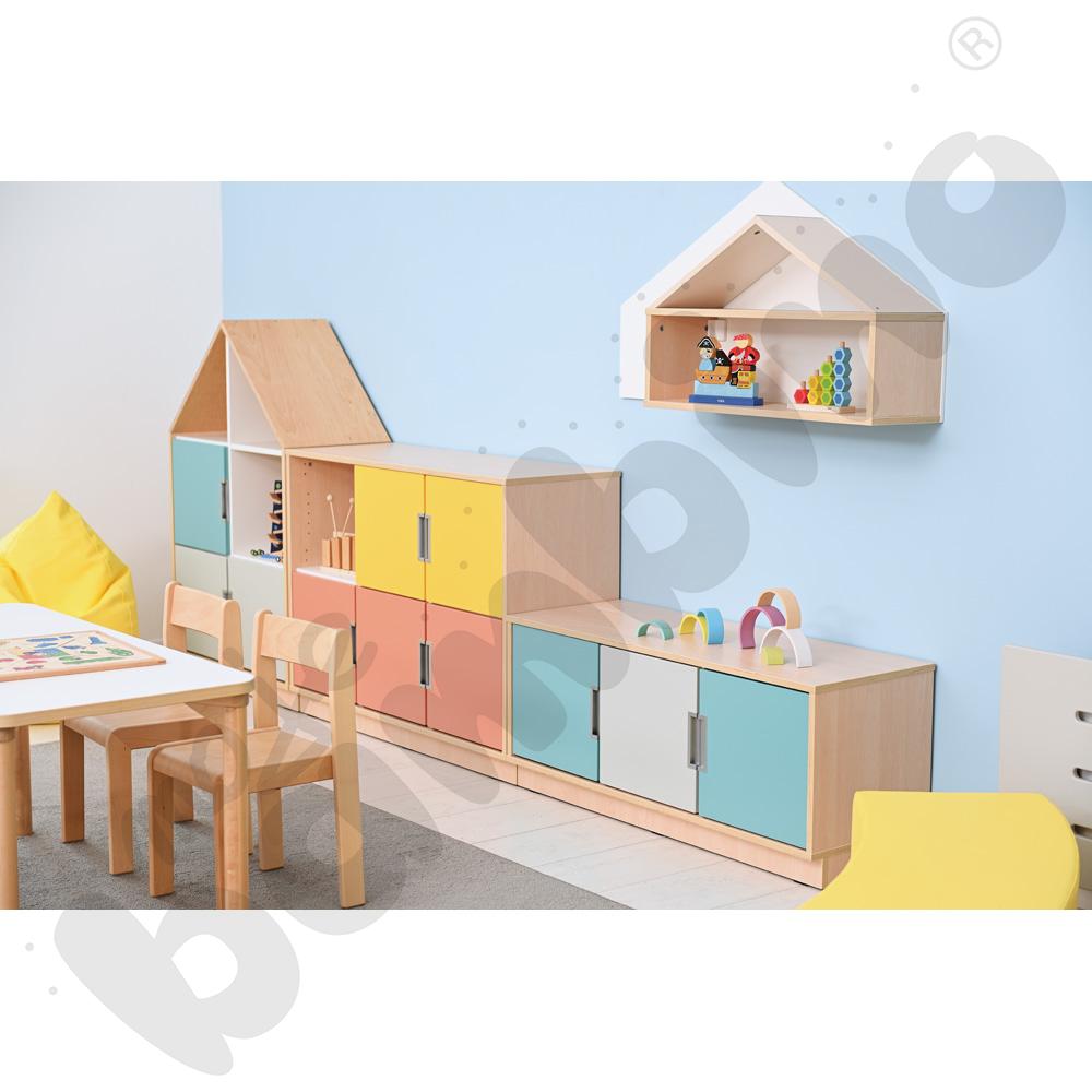 Quadro - szafka S na 6 szuflad na cokole, klon jasny Quadro - szafka S na 6 szuflad na cokole, klon jasny