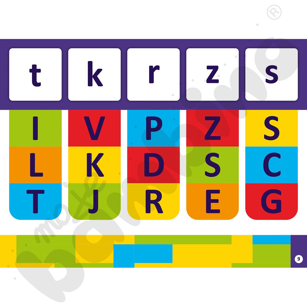 Colorcode - karty zadań – wielkie i małe litery