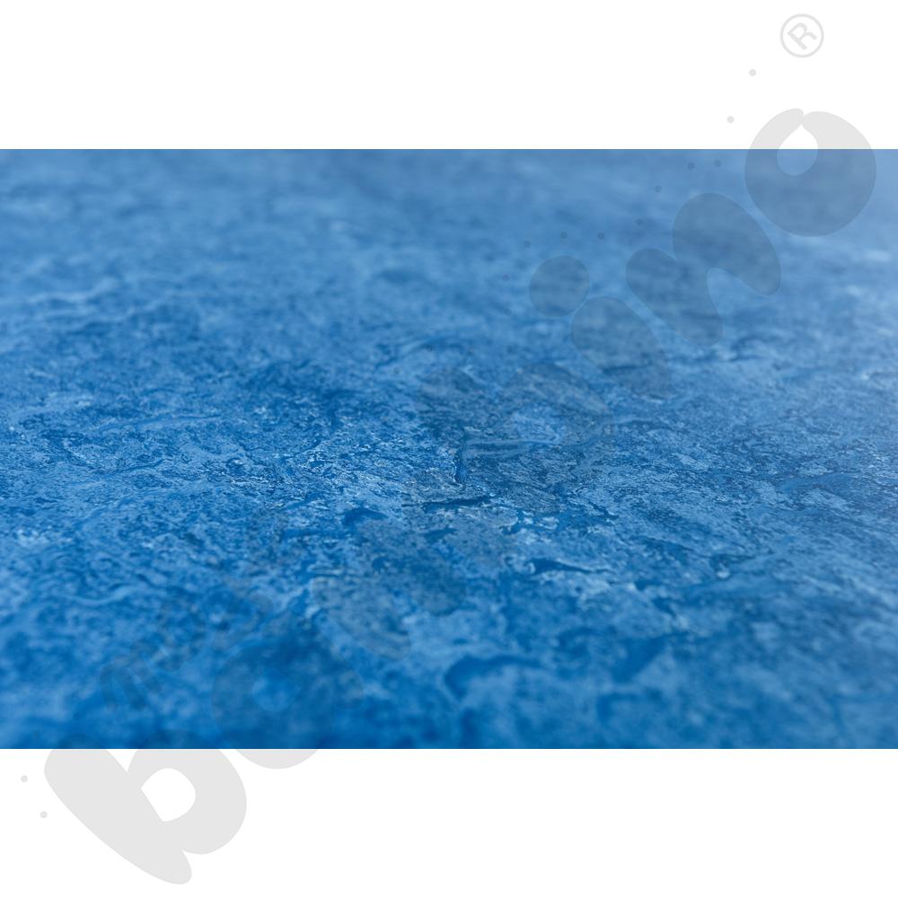 Cichy blat Plus prostokątny, 60 x 120 - niebieski