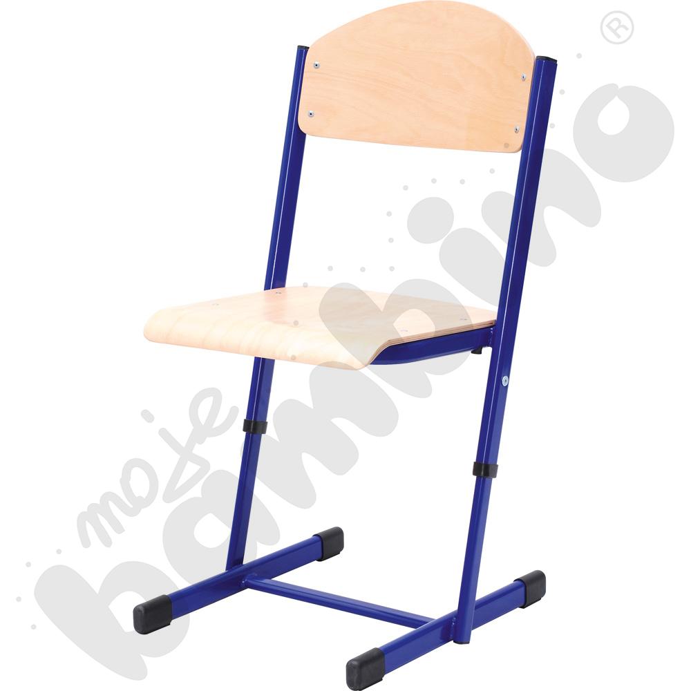 Krzesło T z regulowaną wysokością rozm. 5-6 niebieskie