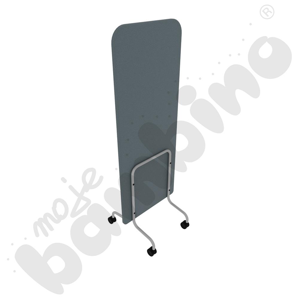 Parawan Versa 60x170 cm z kółkami na twardą powierzchnię, stelaż jasnoszary, tkanina BD13