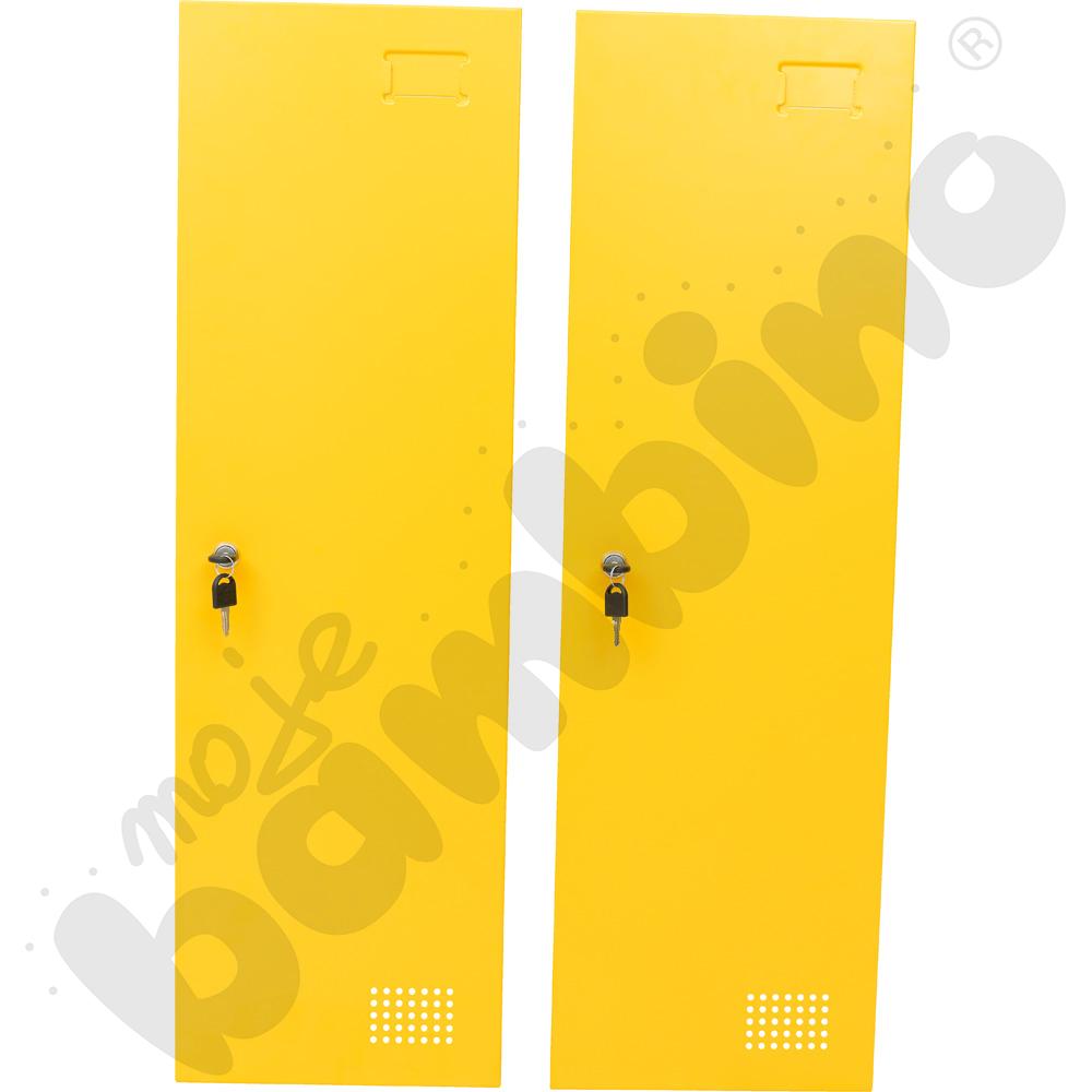 Drzwi do szafy skrytkowej 4 i 6-schowkowej - żółte 2 szt.