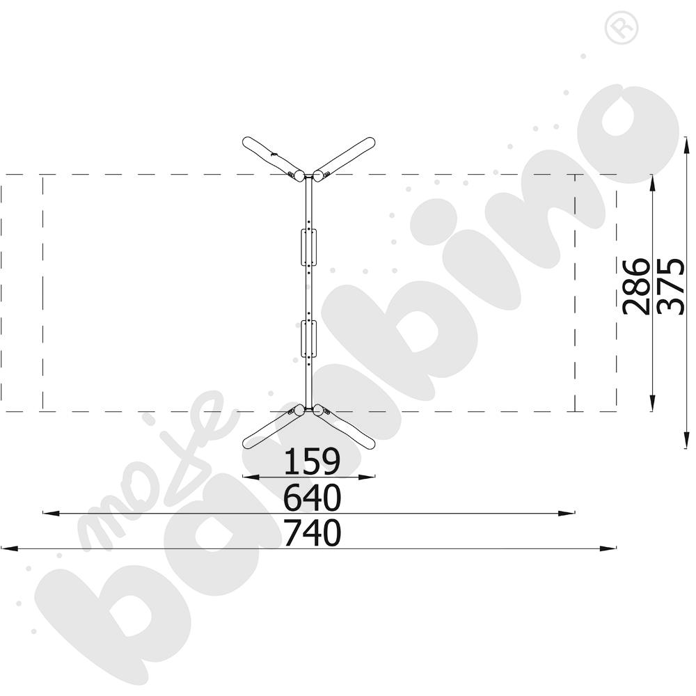 Robinio - stelaż do huśtawki podwójnej