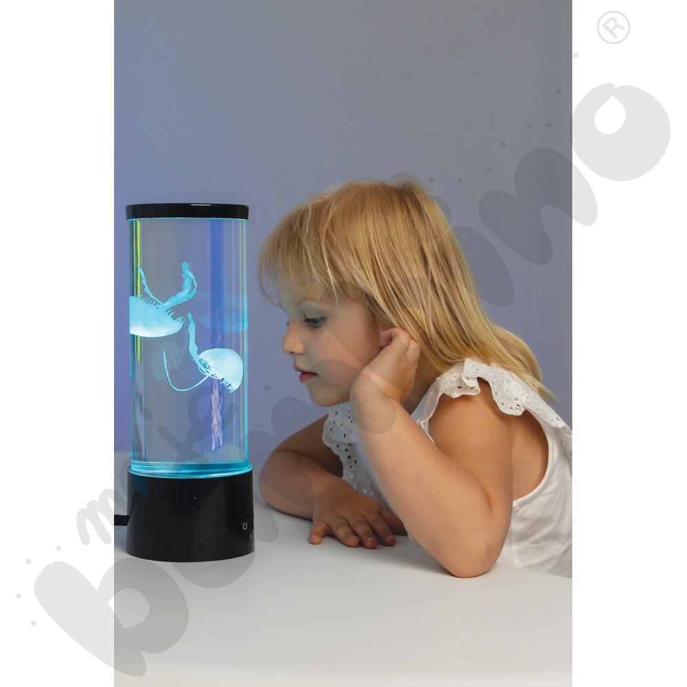 Lampa relaksacyjna z meduzami