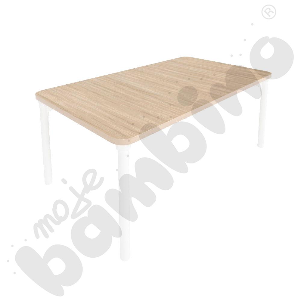 Stół Marcus 120 x 80 cm, rozm. 1, nogi drewniane białe, blat HPL klon, obrzeże ABS