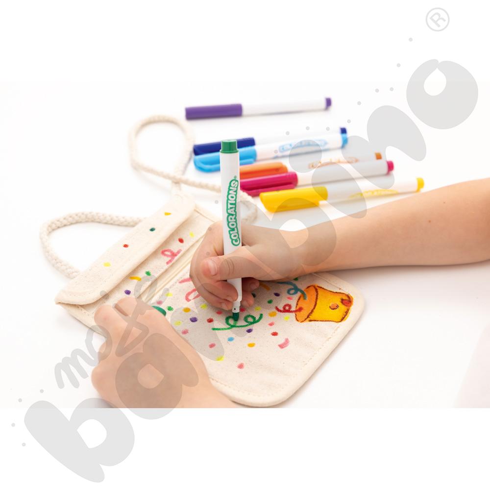 Brokatowe flamastry 8 kolorów