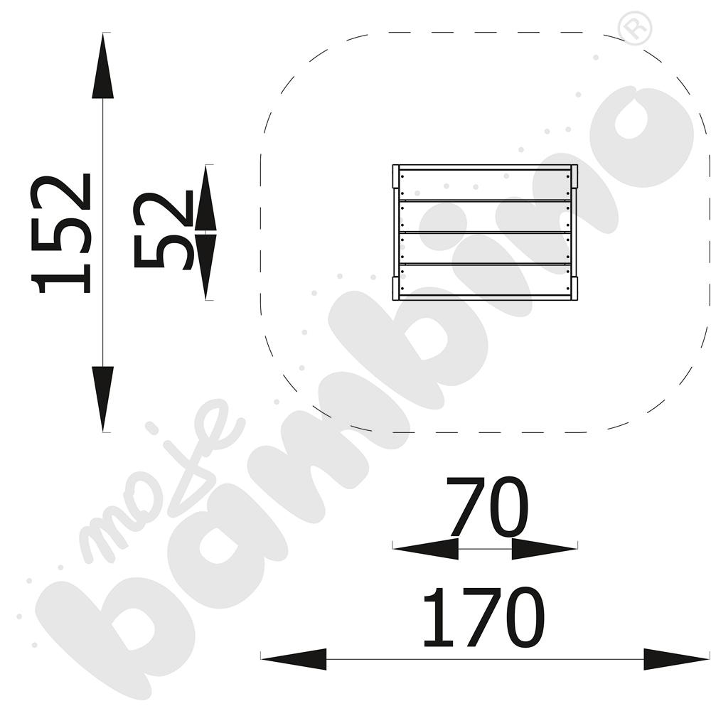 Stolik pomocniczy Terra, mały z kotwami Stolik pomocniczy Terra, mały z kotwami
