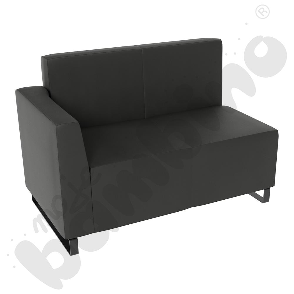 Sofa Universum 2-os. wys. 82 cm, bok niski lewy, tkanina MT01
