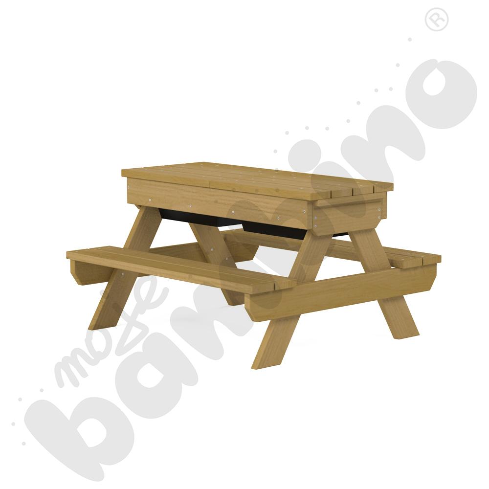 Ławkostół Terra z pojemnikami