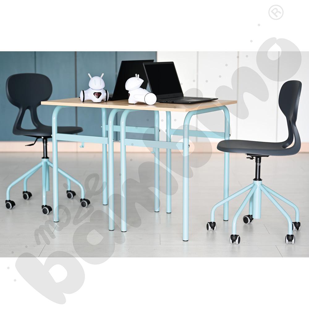 Krzesło obrotowe Piano - szaro-turkusowe Krzesło obrotowe Piano - szaro-turkusowe