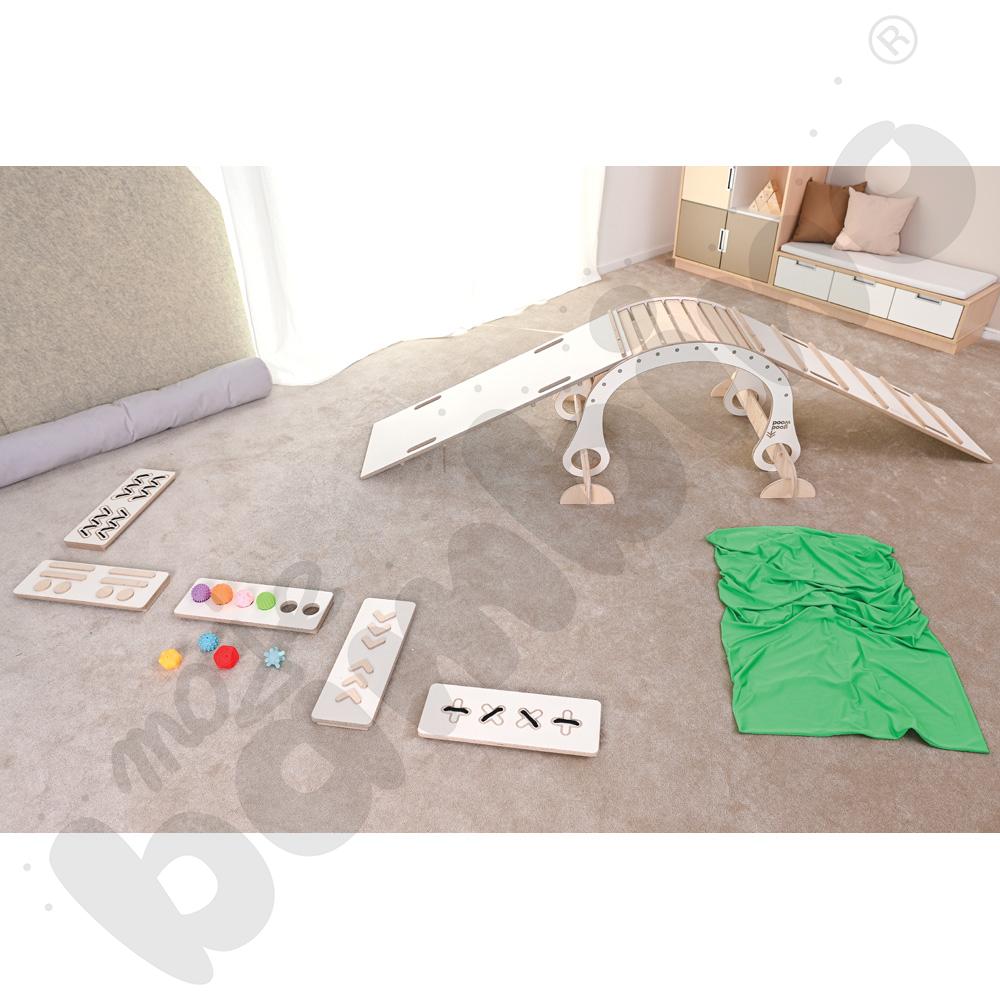 Ścieżki sensoryczne Good Wood - białe - MED Ścieżki sensoryczne Good Wood - białe - MED