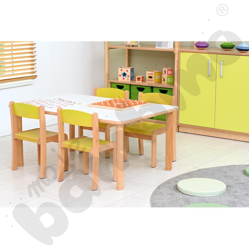 Krzesło Filipek PASTEL limonka, rozm. 2