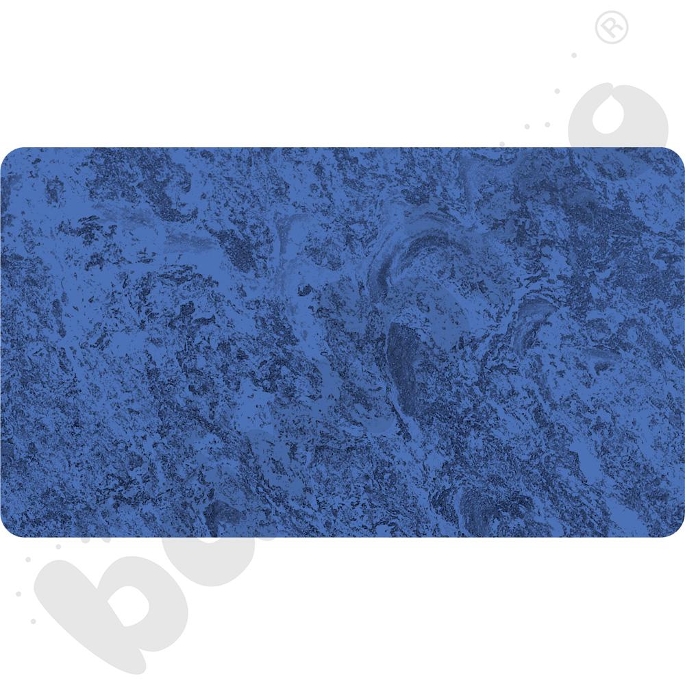 Cichy blat Plus prostokątny, 80 x 140 - niebieski