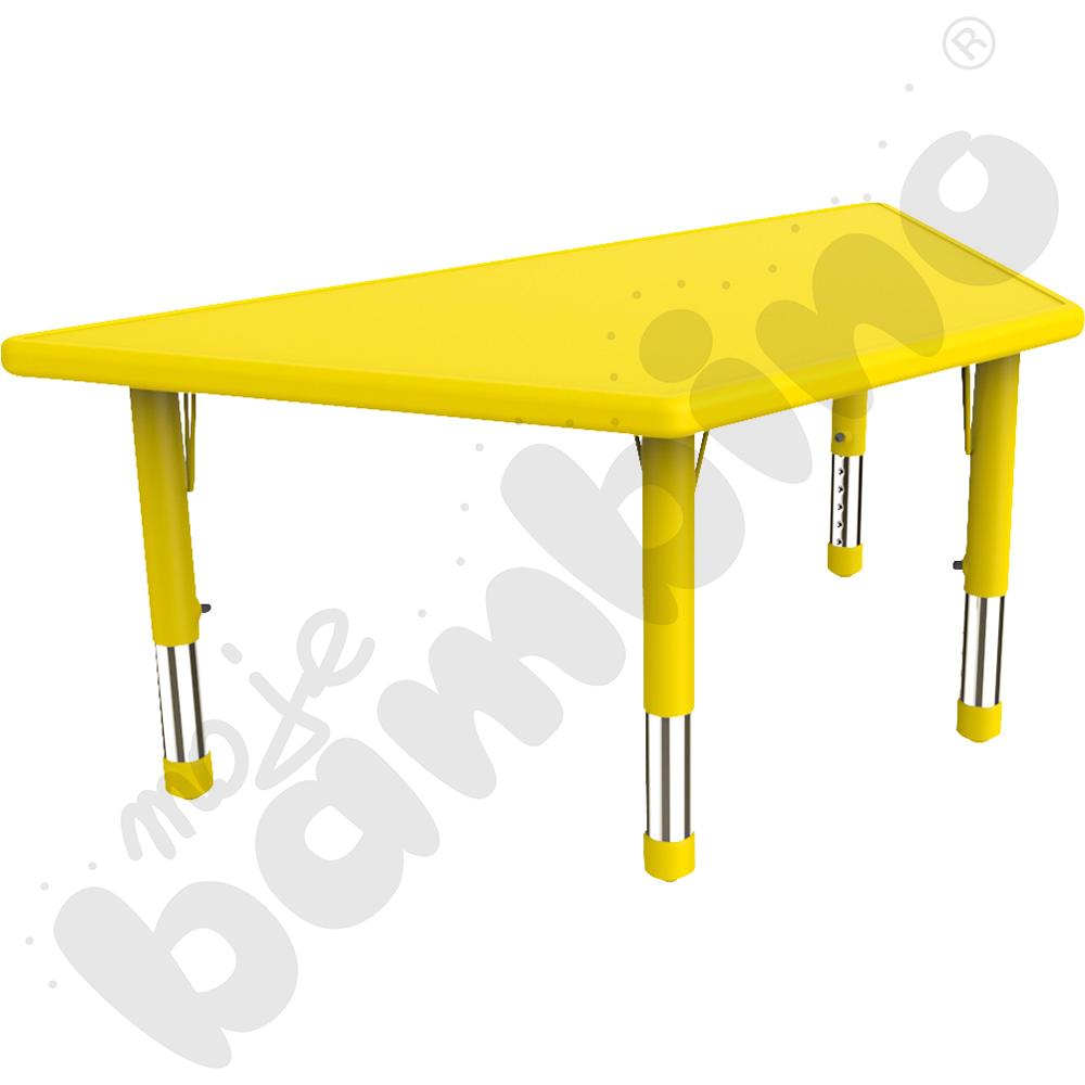 Stół Dumi trapezowy - żółty
