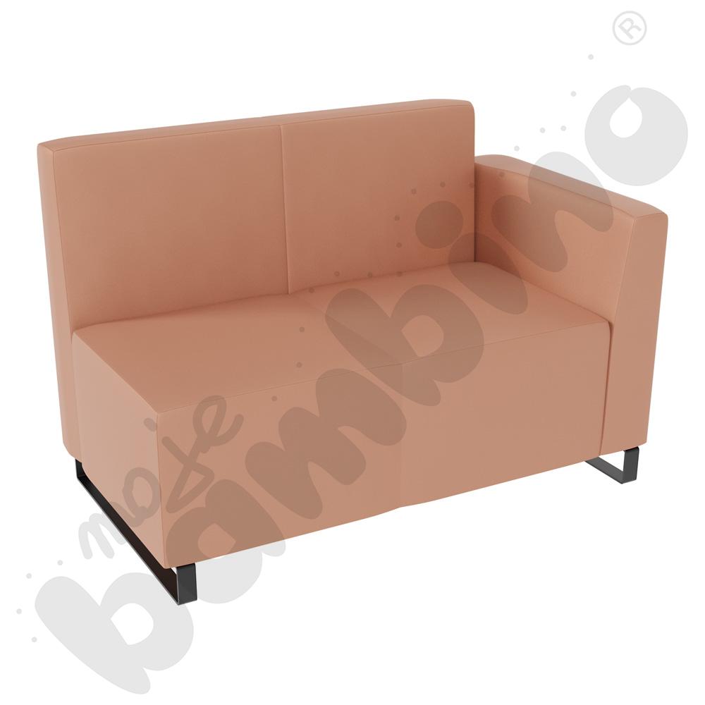 Sofa Universum 2-os. wys. 82 cm, bok niski prawy, tkanina MT06
