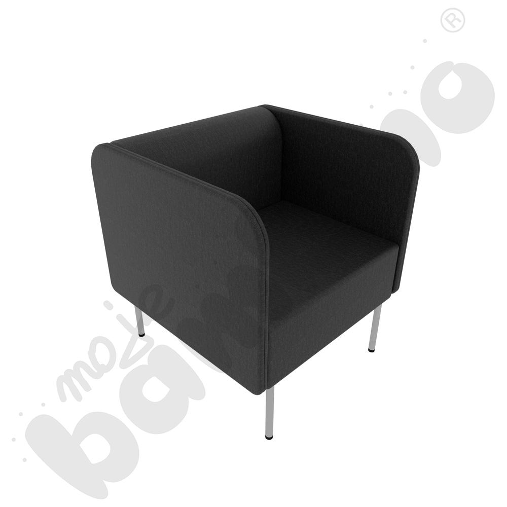 Fotel Versa z filcowymi stopkami, stelaż jasnoszary, tkanina RO42 Fotel Versa z filcowymi stopkami, stelaż jasnoszary, tkanina RO42
