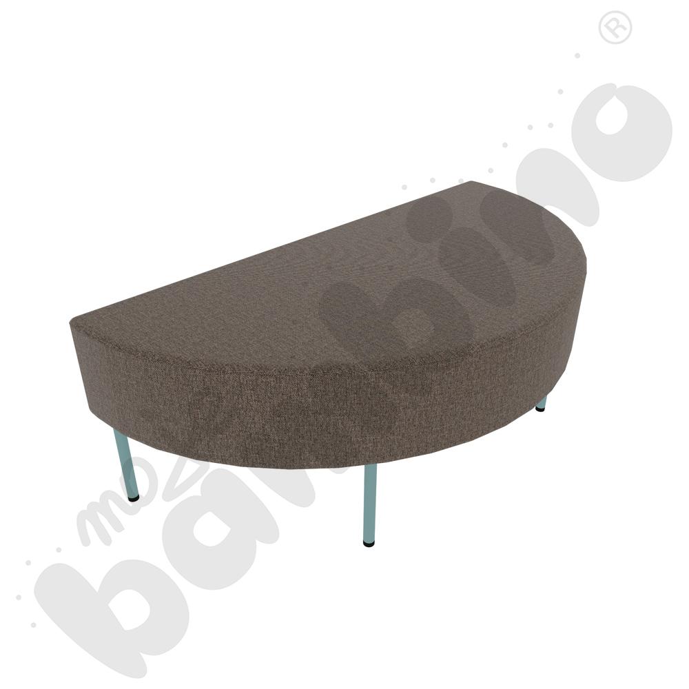 Pufa Versa zaokrąglona 120x60 cm z filcowymi stopkami, stelaż turkusowy, tkanina RO36 Pufa Versa zaokrąglona 120x60 cm z filcowymi stopkami, stelaż turkusowy, tkanina RO36