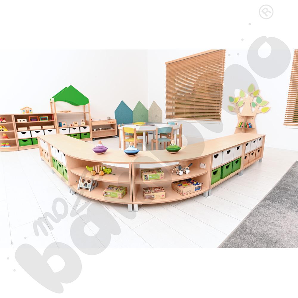 Szafka Flexi M 1/8 koła na nóżkach Szafka Flexi M 1/8 koła na nóżkach