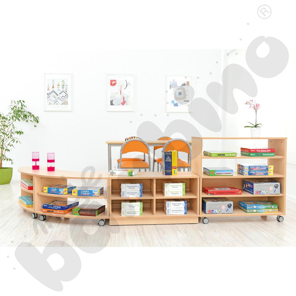 Szafka Flexi-TJ M z przegrodą, klon jasny