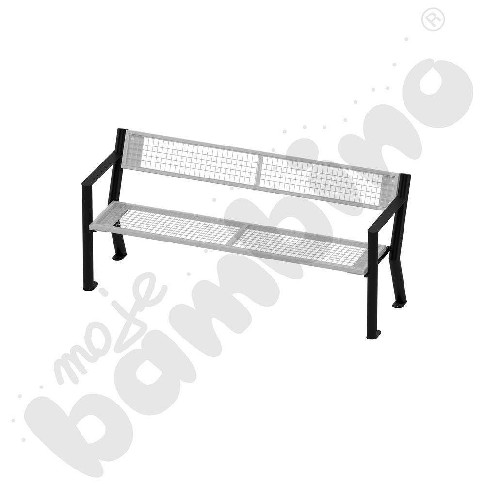 Ławka stalowa Gladiator z oparciem