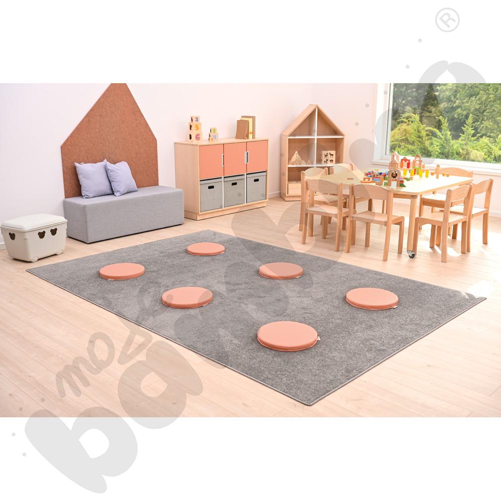 Poduszki okrągłe 5 szt. łososiowe Poduszki okrągłe 5 szt. łososiowe